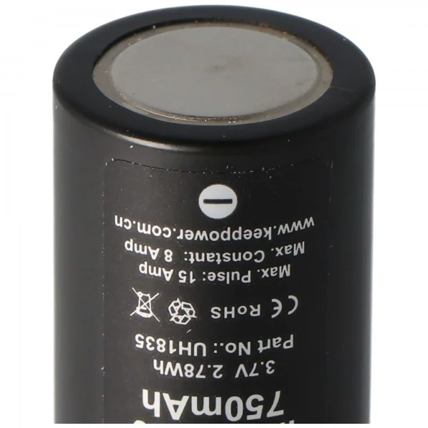 Keeppower IMR18350 3,7V 750mAh Li-Ion Akku