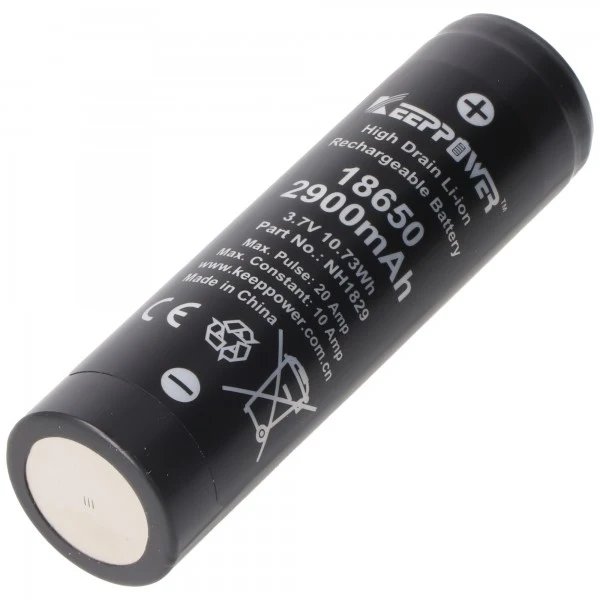 Keeppower IMR18650 3,7V 2900mAh Akku