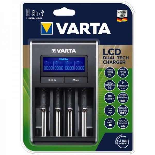 Varta Dual Tech Charger Li-Ion Akkus und NiMH AA, AAA