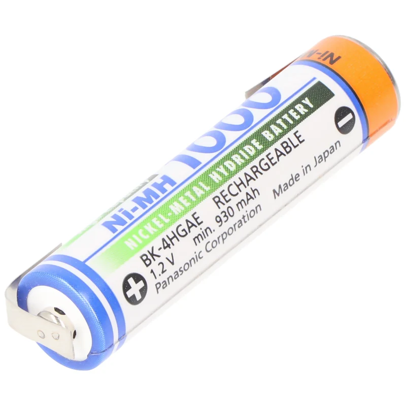 Panasonic BK-4HGAE Micro AAA HR-4U NiMH Akku Lötfahne U-Form