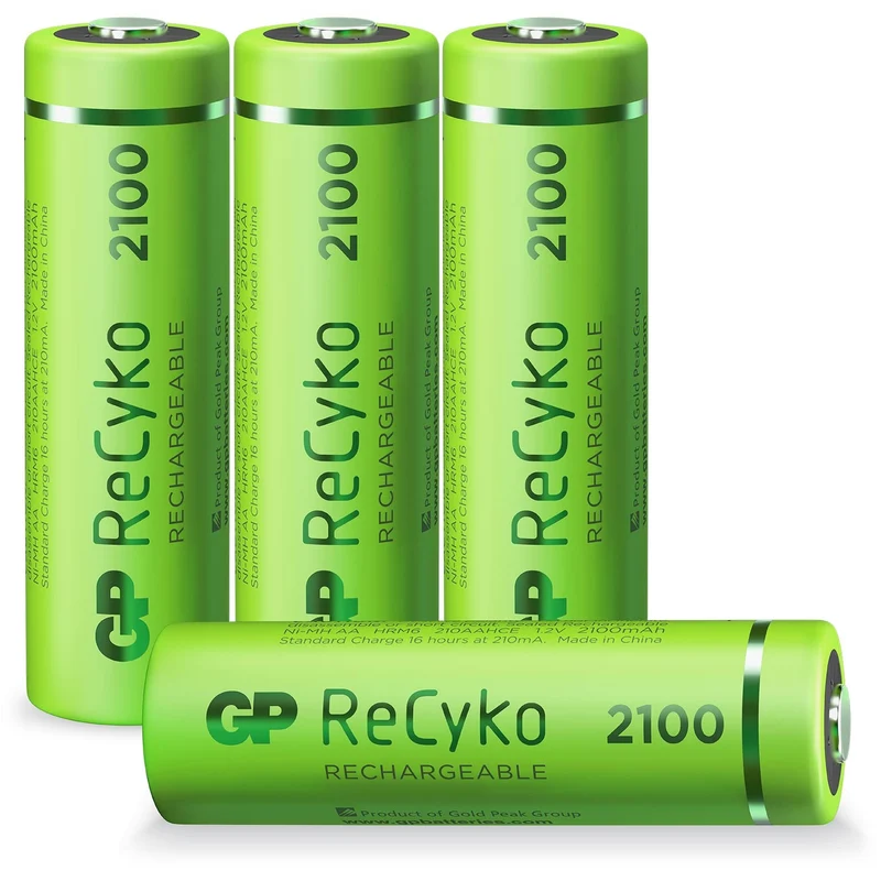GP Batteries AA Akku GP NiMH 1,2V 2100mAh ReCyko (4 Stück)