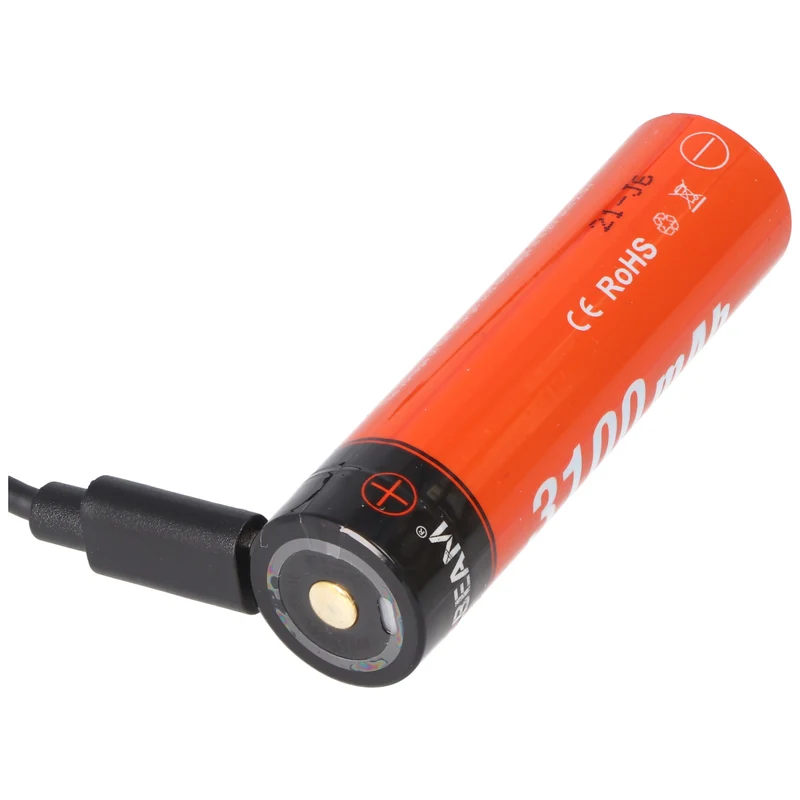 AceBeam 18650 Li-Ion Akku mit USB-C Ladeanschluss, ARC18650H-310A, 3,7V, 3100mAh