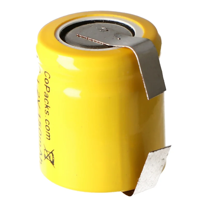 AccuCell N-150AA Akku NiCd 1/3 AA Mignon mit Lötfahne U-Form, P-11AAH