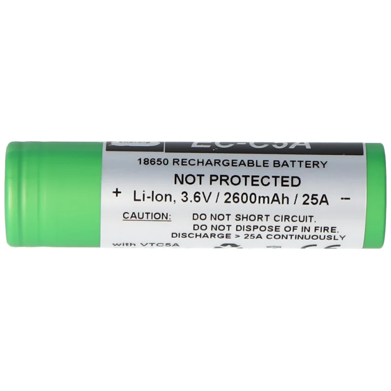Enercig EC-C5A 2600mAh 3,6V - 3,7V US18650VTC5A