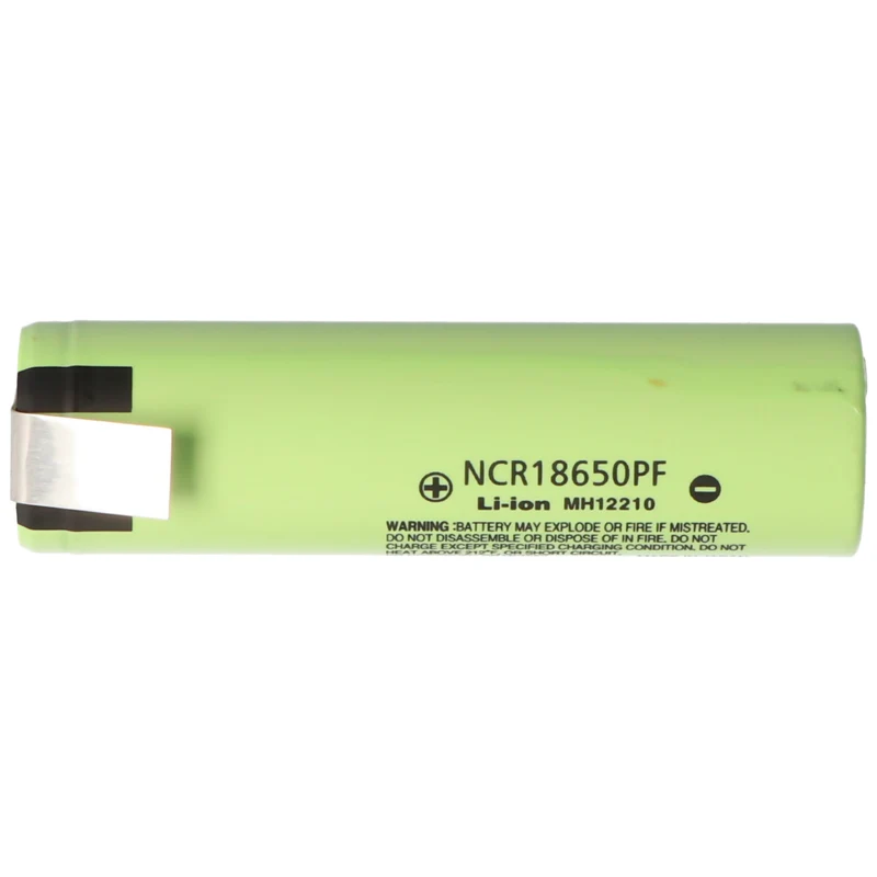 Panasonic NCR18650PF - 2900mAh, 3,7V (NCR18650PD) + Lötfahne Z
