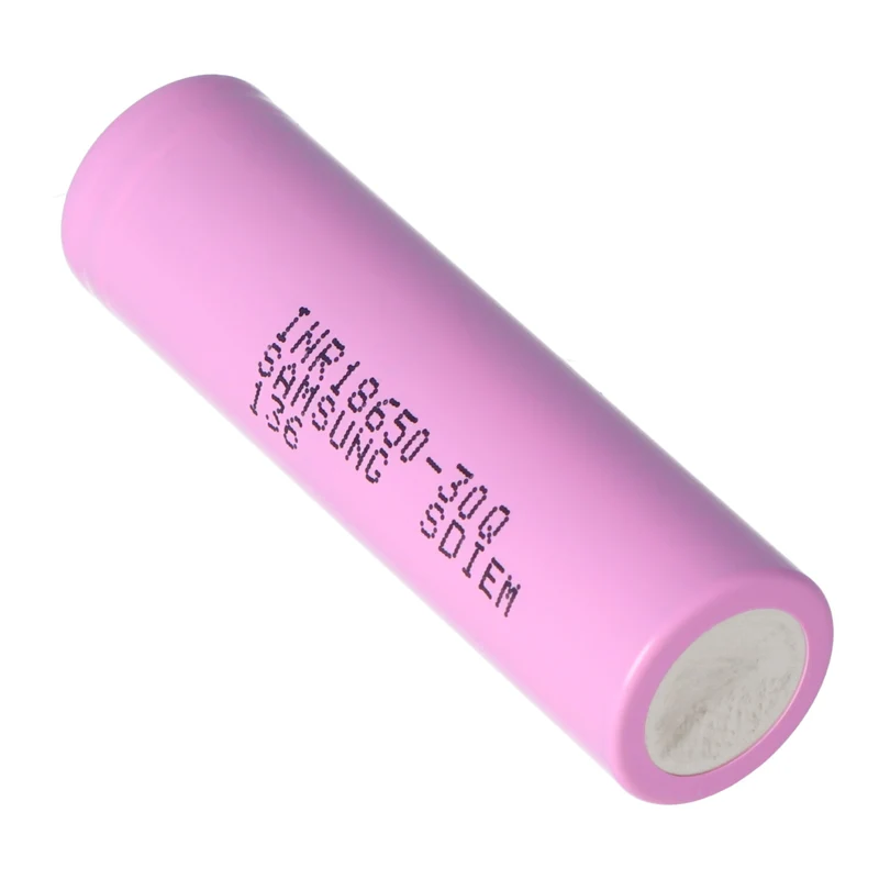 Samsung INR18650-30Q - 3,6V bis 3,7V, 3000mAh 15A Button Top Abmessungen 66x18,3mm beachten
