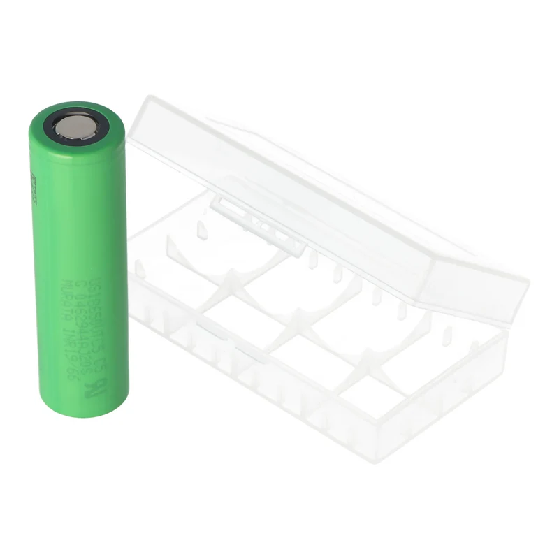 Sony Konion US18650VTC5 - 2600mAh, 3,6V - 3,7V min. 2500mAh typ. 2600mAh maximal 30A Stromabgabe (Flat Top) inkl. Akkuschutzbox