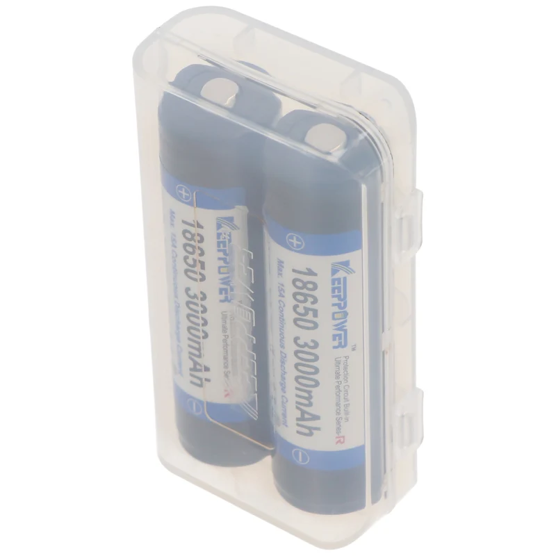 Keeppower 18650 3000mAh 3,6V - 3,7V 69x18,85mm Li-Ion-Akku PCB geschützt