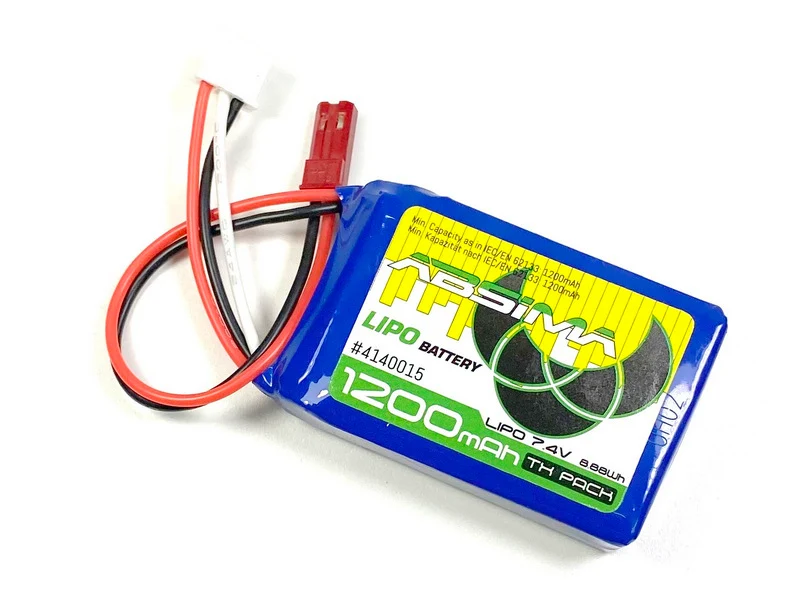 Absima TX LiPo 2S 7.4V 1200mAh SC (JST/BEC Plug)