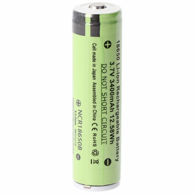 Panasonic 18650 3.7V 3400mAh Akku Icucam 4, 5 Li-Ion Akku (3 Stück)