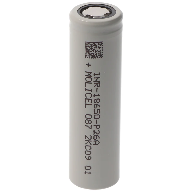 Molicel INR18650-P26A 3,7V 2600mAh ungeschützt flat top Li-Ion Akku