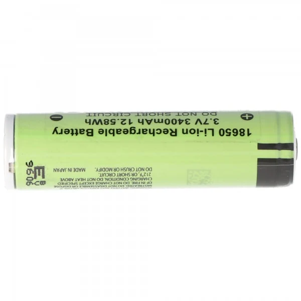 Panasonic 3400mAh Akku für 3.7V 18650ICR für Steel 10W wiederaufladbare LED-Taschenlampe