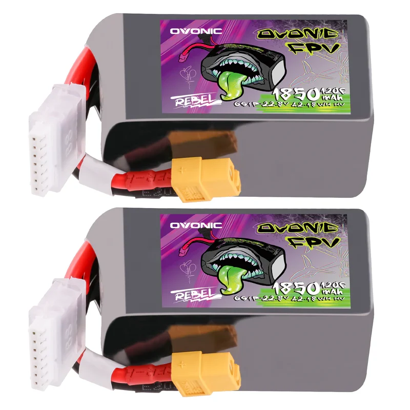 Ovonic Rebel 2.0 6S 1850mah 120C LiHV 22,8V XT60 Lipo Akku (2 Stück)