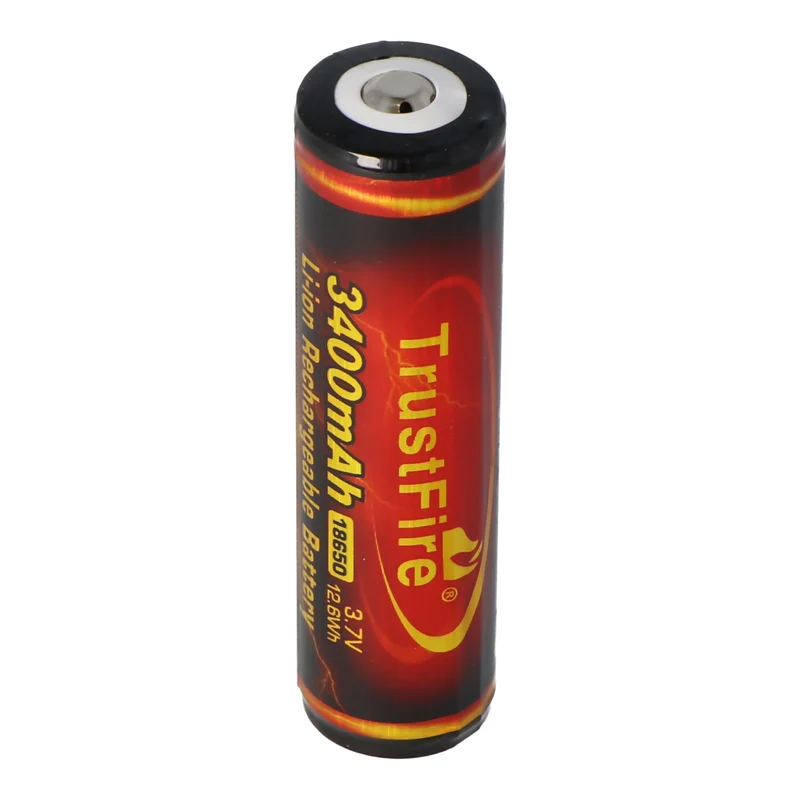 Trustfire 18650 3400mAh 3,6V - 3,7V PCB geschützter Li-Ion-Akku