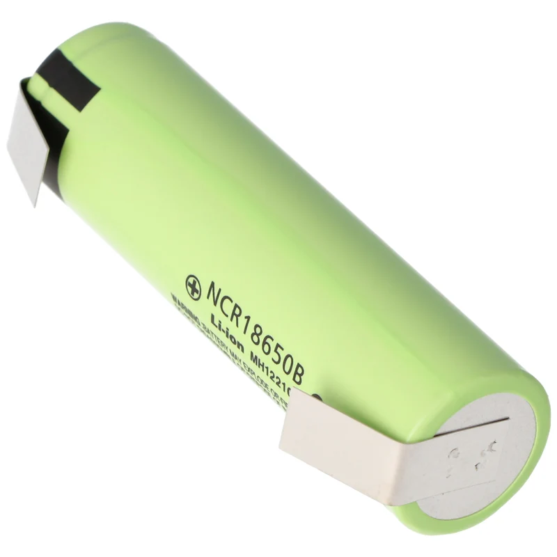 Panasonic NCR18650B 3,6V - 3,7V 3400mAh Li-Ion Akku Lötfahne U-Form