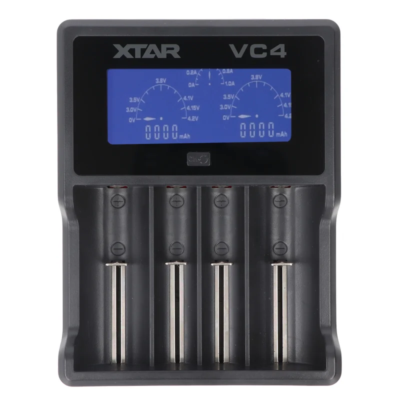 Xtar VC4 18650 Li-Ion Akku und 4fach Li-Ion Schnell-Ladegerät