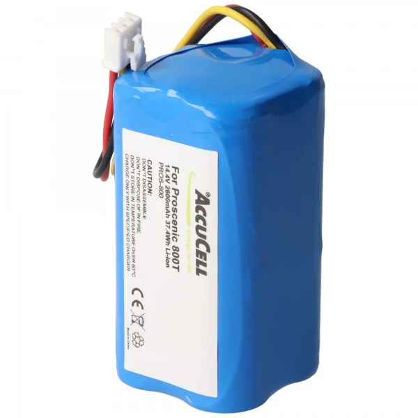 AccuCell Akku für Proscenic 800T Li-ion 820T, 830T, 820S nur mit dem weißen Stecker