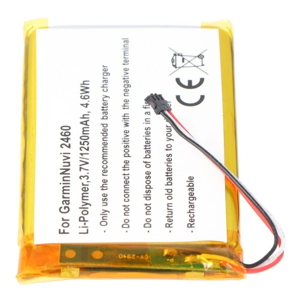 AccuCell Akku passend für den Garmin Nuvi 2460 Akku 361-00051-02, 361-00051-00