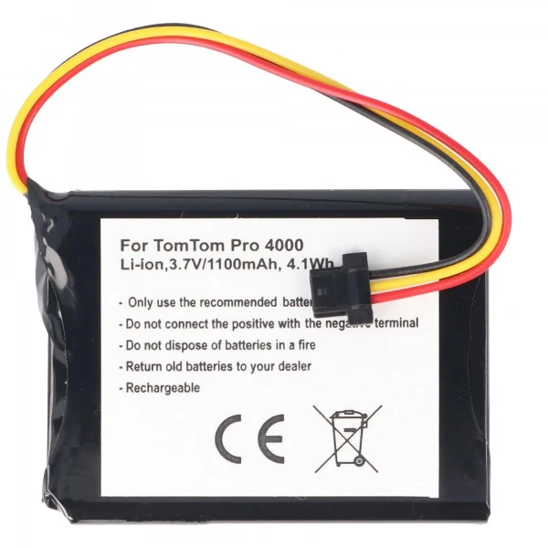 AccuCell TOMTOM XXL, PRO 4000 Akku 1100mAh als Nachbau Akku