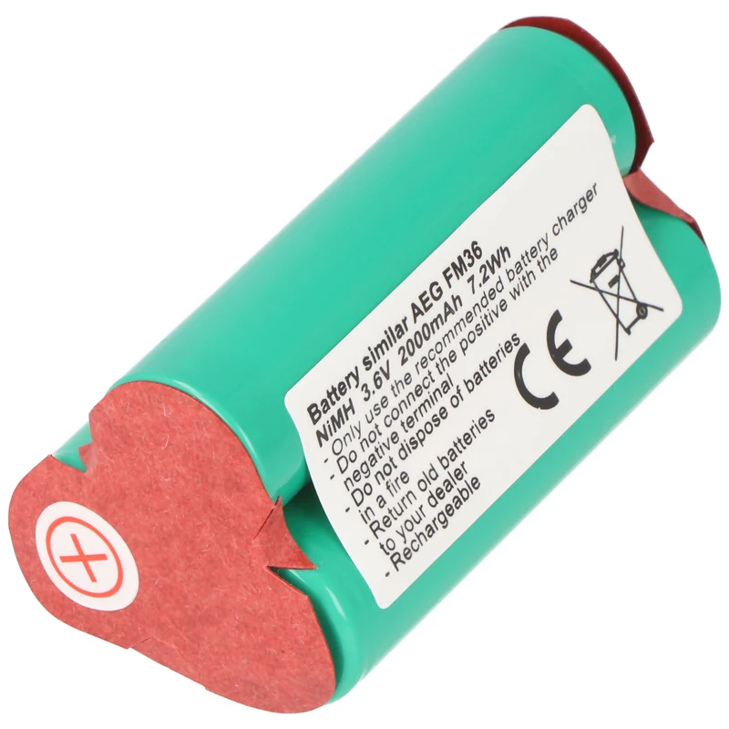 AccuCell Akku AEG FM36 Akku Elektrolux 3,6V AA 2000mAh