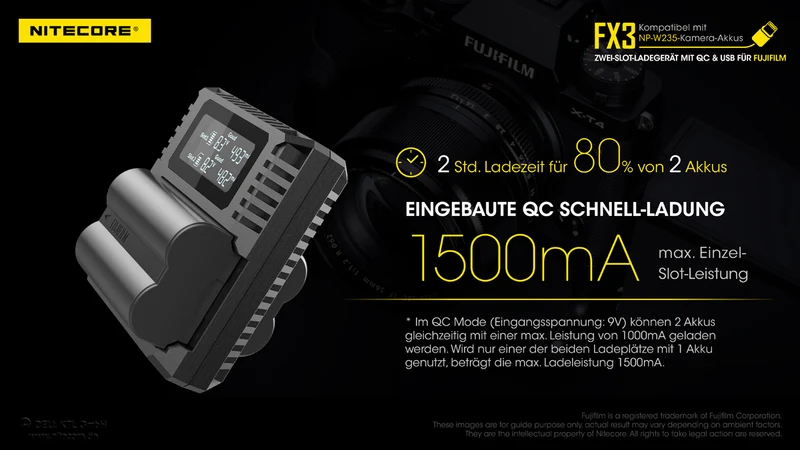Nitecore FX3 - für Fuji Cameras