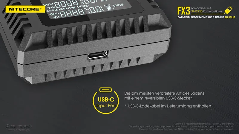 Nitecore FX3 - für Fuji Cameras