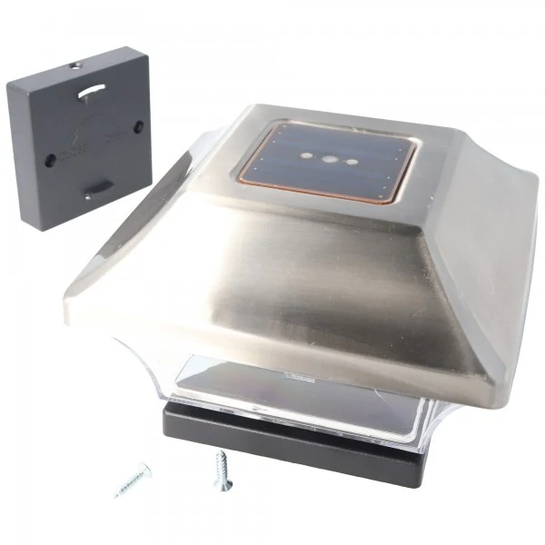 EZ Solar Zaunpfostenleuchte Solar LED Leuchte für Zaunpfähle