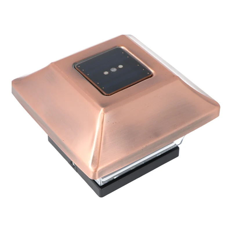 EZ Solar Zaunpfostenleuchte Solar LED Leuchte für Zaunpfähle, Garten Pfostenkappen
