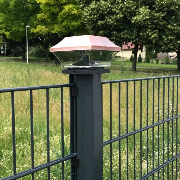EZ Solar Zaunpfostenleuchte Solar LED Leuchte für Zaunpfähle, Garten Pfostenkappen