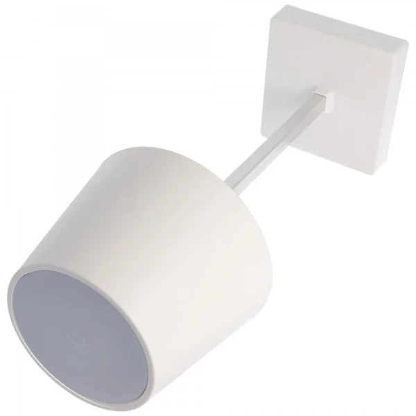 AccuCell LED-Tischleuchte weiß mit Touchfunktion warm weiß mit 3x AAA Micro LR03 Batterien