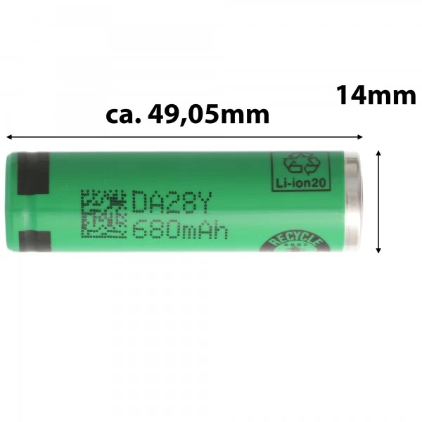 Sony US14500VR2B 680mAh 3,7V Li-Ion-Akku Oral-B iO Series 9