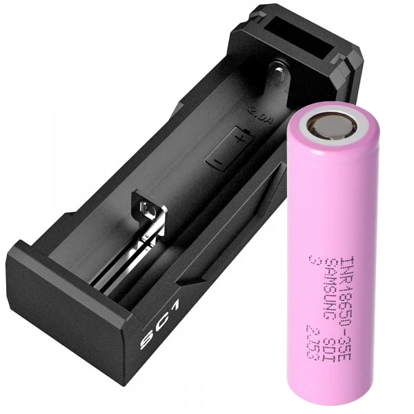 Samsung 18650 3,7V 3500mAh Li-Ion Akku Ladegerät Pard Nachtsicht-Nachsatzgerät NV007A