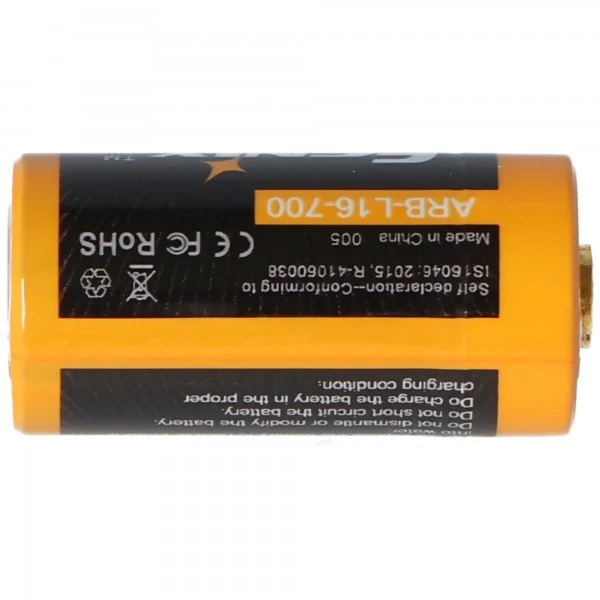 Fenix CR123 A 700mAh Li-Ion Akku 16340 3,6V