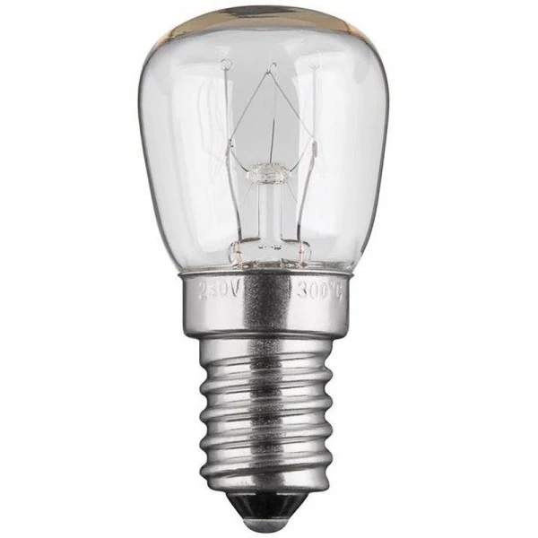 AccuCell Backofenlampe E14, 15 Watt temperaturfest bis 300°C