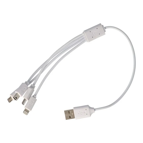 AccuCell USB-Ladekabel 4 in 1 USB-C, Mini-USB, Micro-USB und 8 Pin Stecker