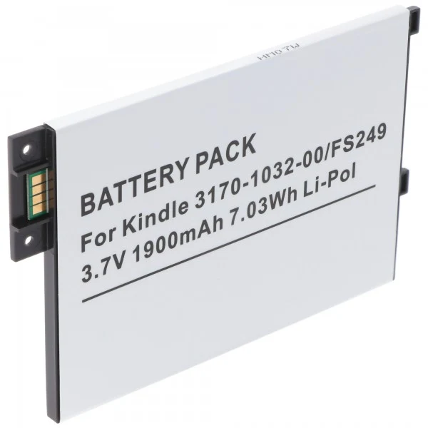 AccuCell Akku passend für Amazon Kindle 3, Kindle 3 WiFi, Kindle Graphite 170-1032-00