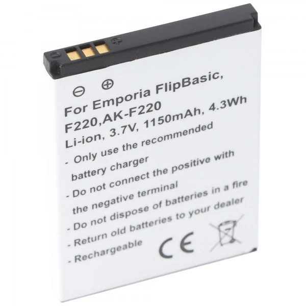 Accucell AK-F220 Akku für Emporia F210, F220, Flip basic, Emporia FLIPbasic SD474050A
