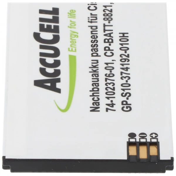 AccuCell 2200mAh Akku passend für den Cisco 8800 Akku 8821, 74-102376-01, CP-BATT-8821, GP-S10-374192-010H