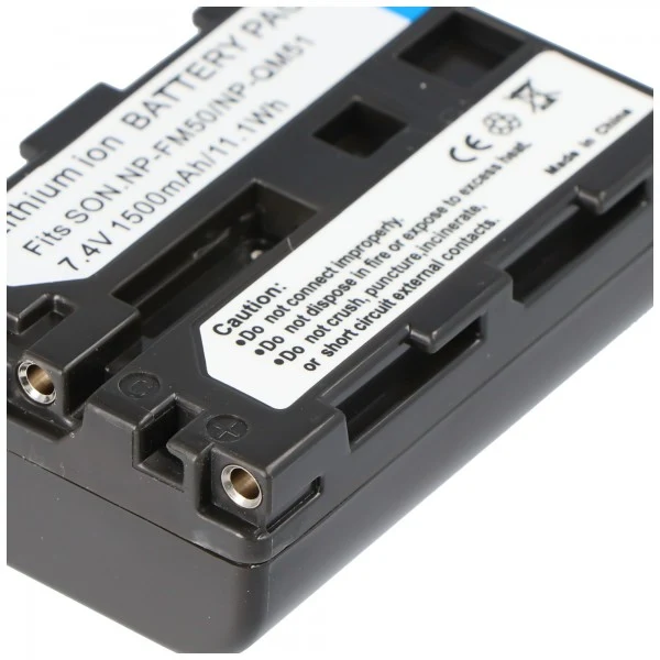 AccuCell Akku passend für Sony NP-FM50, Sony NP-FM51, CCD-TRV