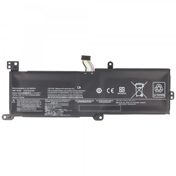 AccuCell Akku passend für Lenovo IdeaPad 320, 520, Li-Polymer, 7,6V, 4730mAh, 36Wh