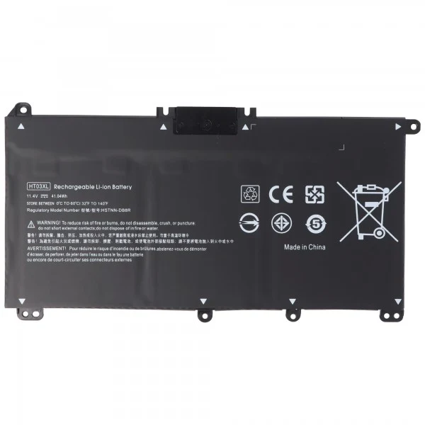 AccuCell Akku passend für HP 255 G7, HT03XL Li-Polymer, 11,4V, 3600mAh, 41,0Wh, built-in, ohne Werkzeug