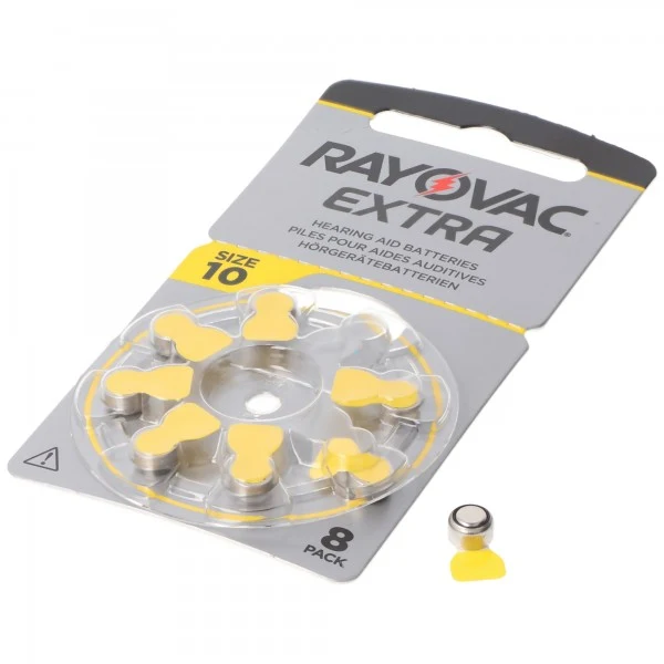 Rayovac HA10 PR70 Hörgeräte Batterien Extra Advanced 8er Sparpack 6 + 2 Gratis 5000252100966 (8 St.)