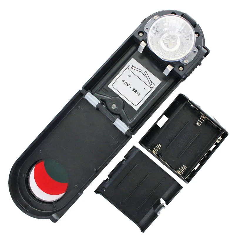 BW Signal Taschenlampe mit zusätzlichen Filterscheiben rot, grün, Gehäuse schwarz Kunststoff ohne AA Batterien