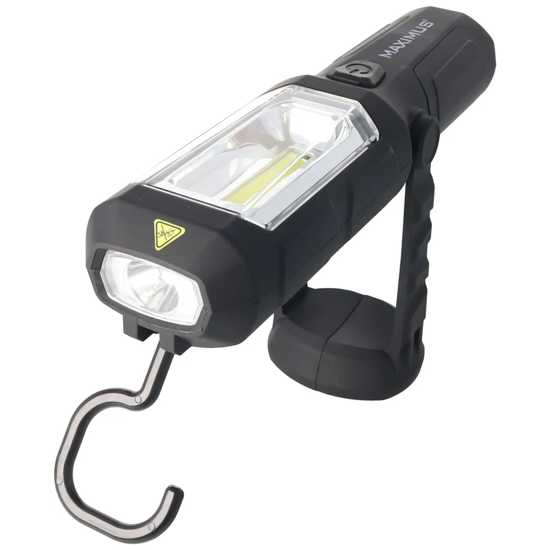 Maximus 3W LED Arbeitsleuchte inklusive 3 Marken Alkaline Batterien mit Magnet, max. 250 Lumen