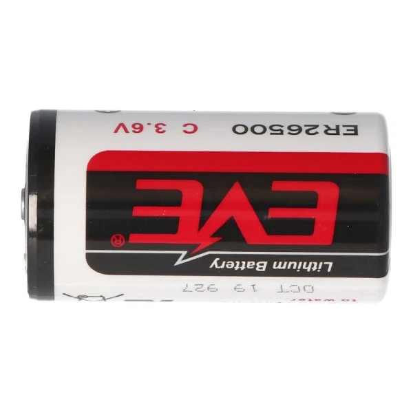 EVE ER26500 Lithium Batterie C Size Bobbin ER 26500, 3,6 Volt 8500mAh mit schmalem Pluspol min. 0,3mm, max. 0,5mm