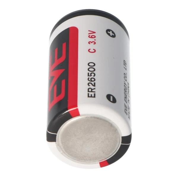 EVE ER26500 Lithium Batterie C Size Bobbin ER 26500, 3,6 Volt 8500mAh mit schmalem Pluspol min. 0,3mm, max. 0,5mm