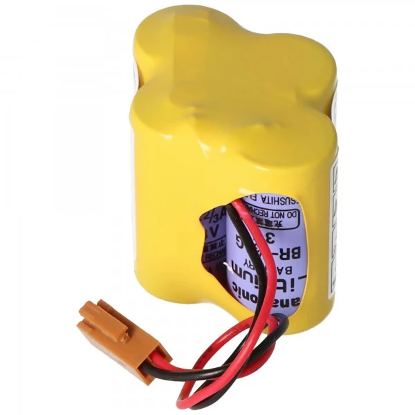 Panasonic Lithium Batterie max. 2900mAh CNC BR-2/3AGCT4A, Fanuc A98L-0031-0025, BR-2/3AG, mit Panasonic Zellen in Erstausrüsterqualität, kein billiger Nachbau