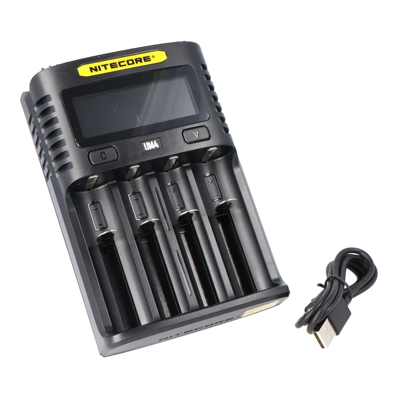 Nitecore UM4 USB-Ladegerät QC 2.0 für Li-Ion Akkus