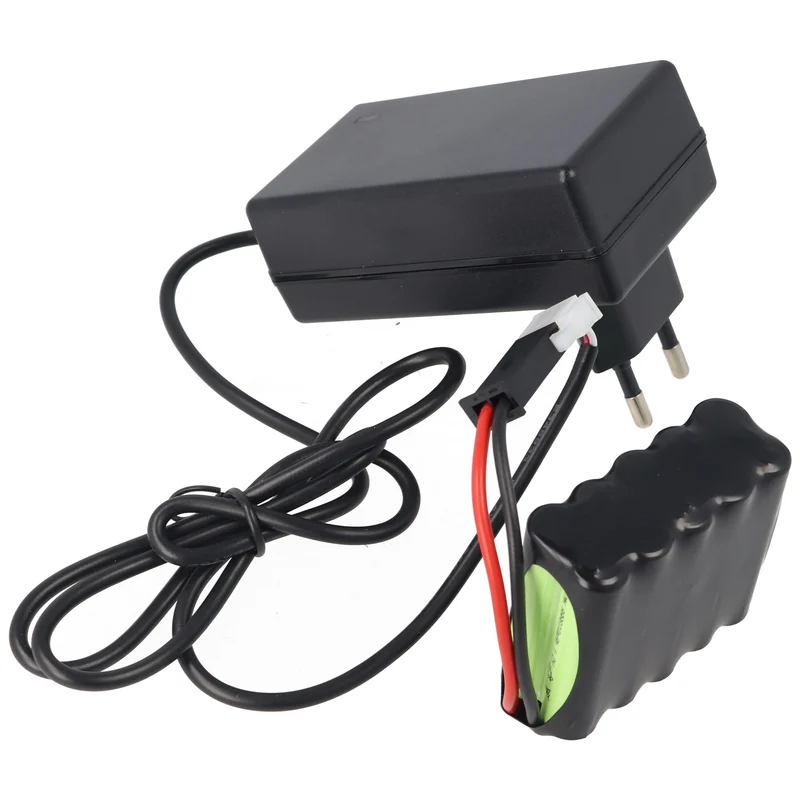 AccuCell Schnell-Ladegerät exakt passend für den roma Rollladen 4511670 Akku 12V 800mAh