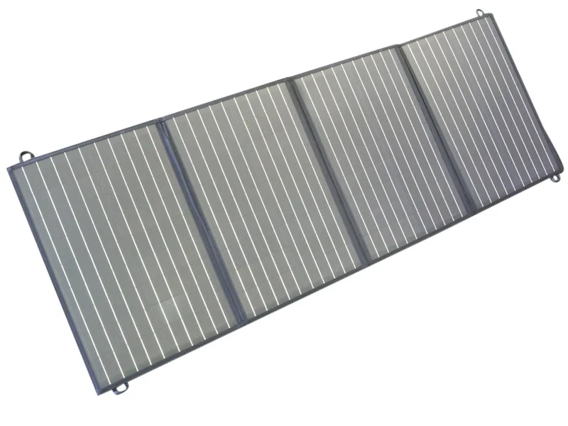 AccuCell Solarpanel 120W faltbar max. 18 Volt, das faltbare Solar-Panel USB-A Ladestrom max. 5V/2,4A Ausgang